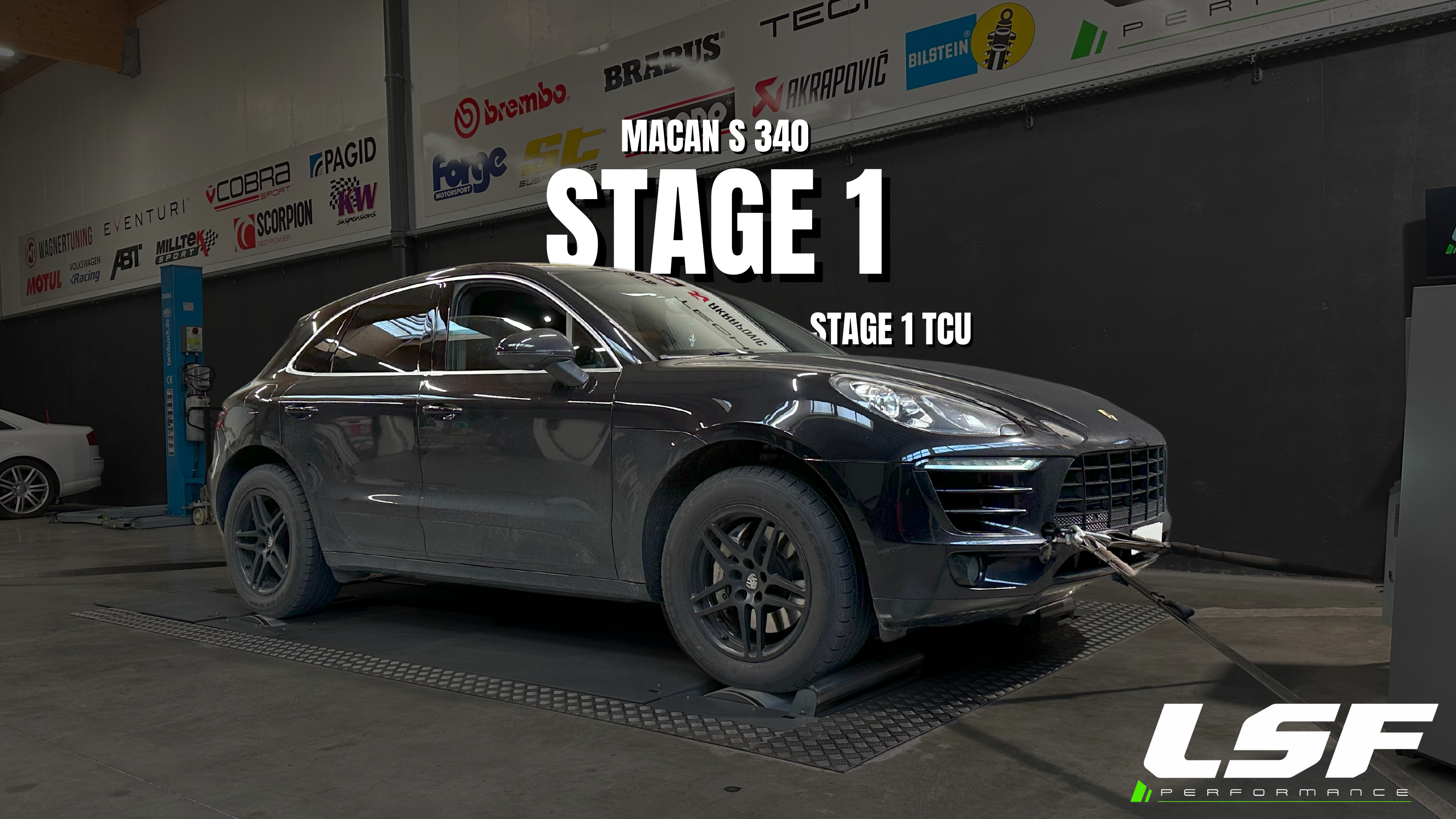 Optimisation Stage 1 sur ce Porsche Macan S 340 à Annecy : puissance augmentée à 384 cv et couple optimisé à 706 Nm. Des performances sur-mesure signées LSF Performance. #OptimisationMoteur #PorscheMacan #LSFPerformance