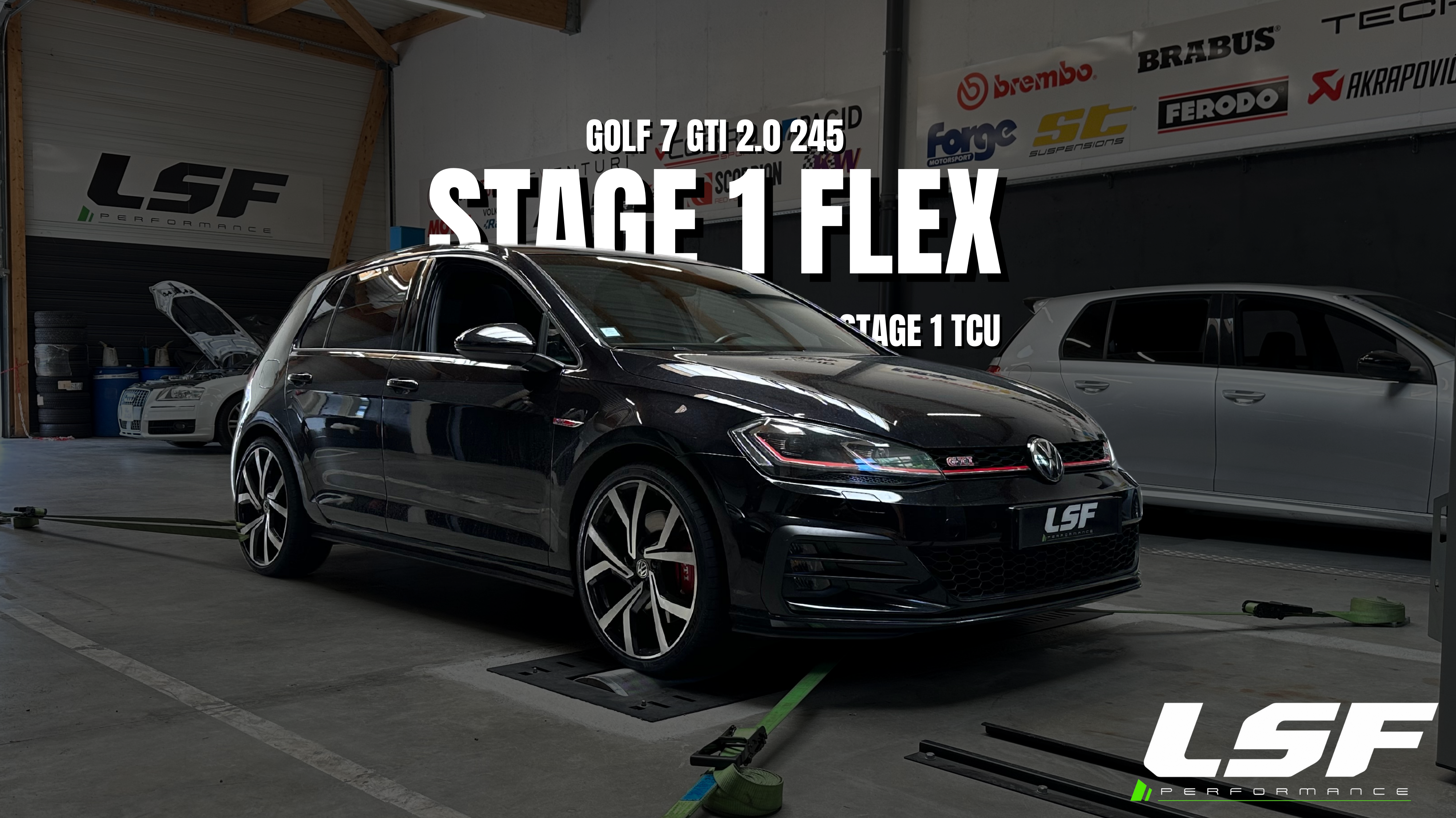 Stage 1 FlexFuel et Stage 1 Boîte pour cette Golf 7 GTI à Annemasse : 317 cv et 510 Nm. Optimisation complète pour des performances et une réactivité accrues. #OptimisationMoteur #Golf7GTI #LSFPerformance