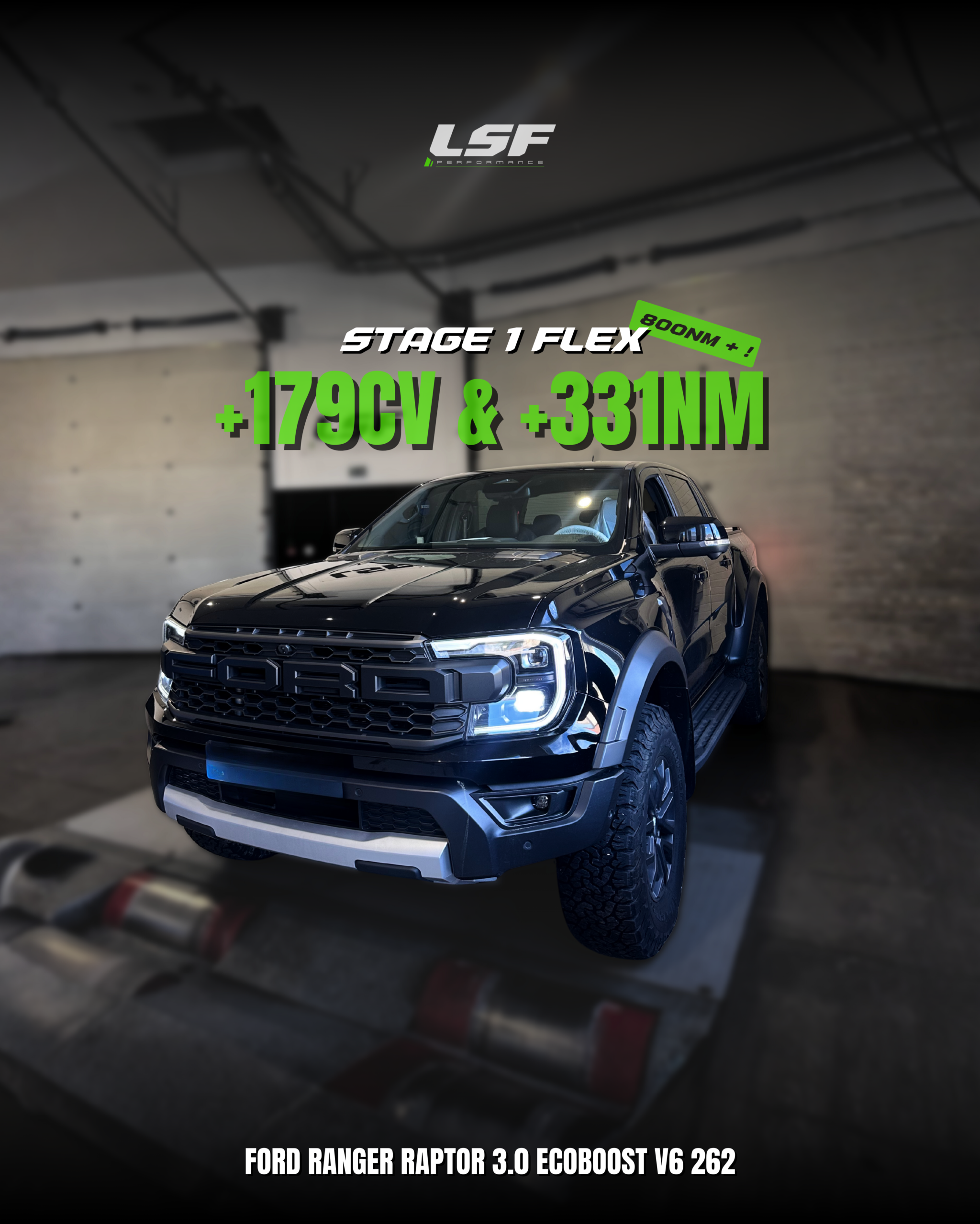 LSF Performance - Stage 1 Flexfuel sur Ford Ranger Raptor