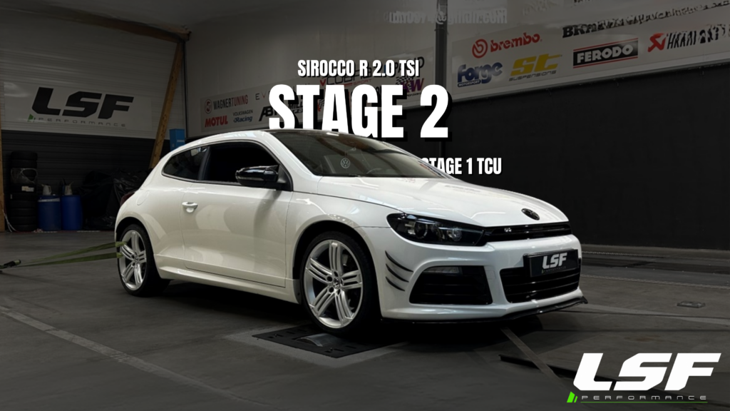 Scirocco R optimisée avec Stage 2 + Stage 1 DSG : 355 cv et 460 Nm pour une expérience de conduite encore plus performante.