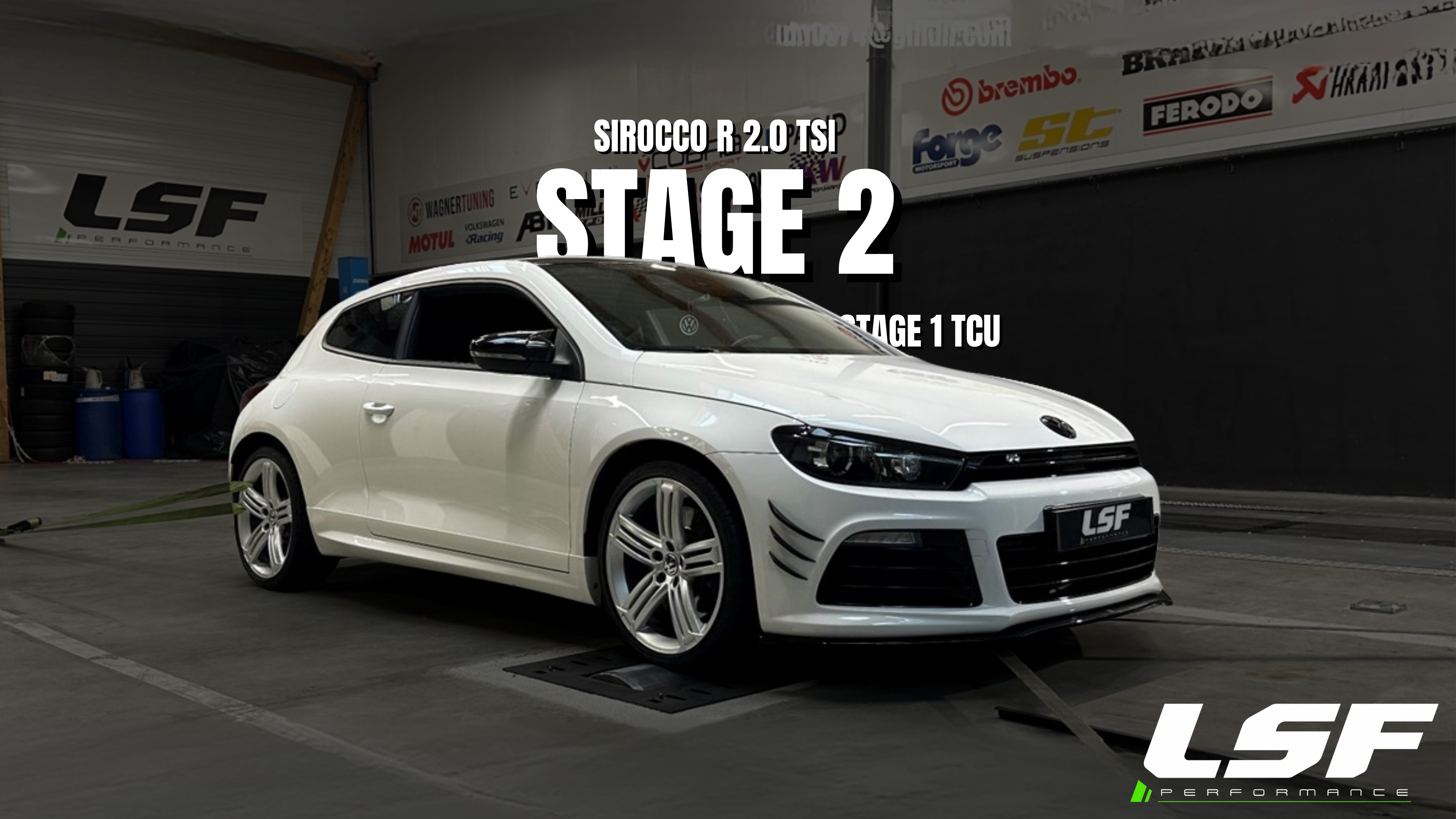 Scirocco R optimisée avec Stage 2 + Stage 1 DSG : 355 cv et 460 Nm pour une expérience de conduite encore plus performante.