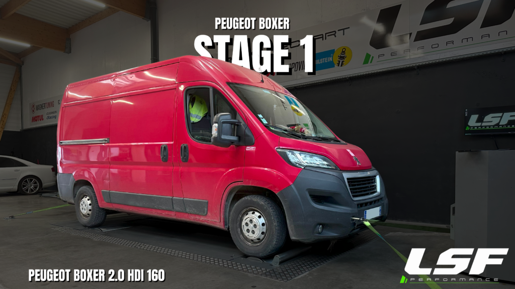 Optimisation Stage 1 pour Peugeot Boxer 2.0 HDI 160 : 208 cv et 476 Nm après reprogrammation.