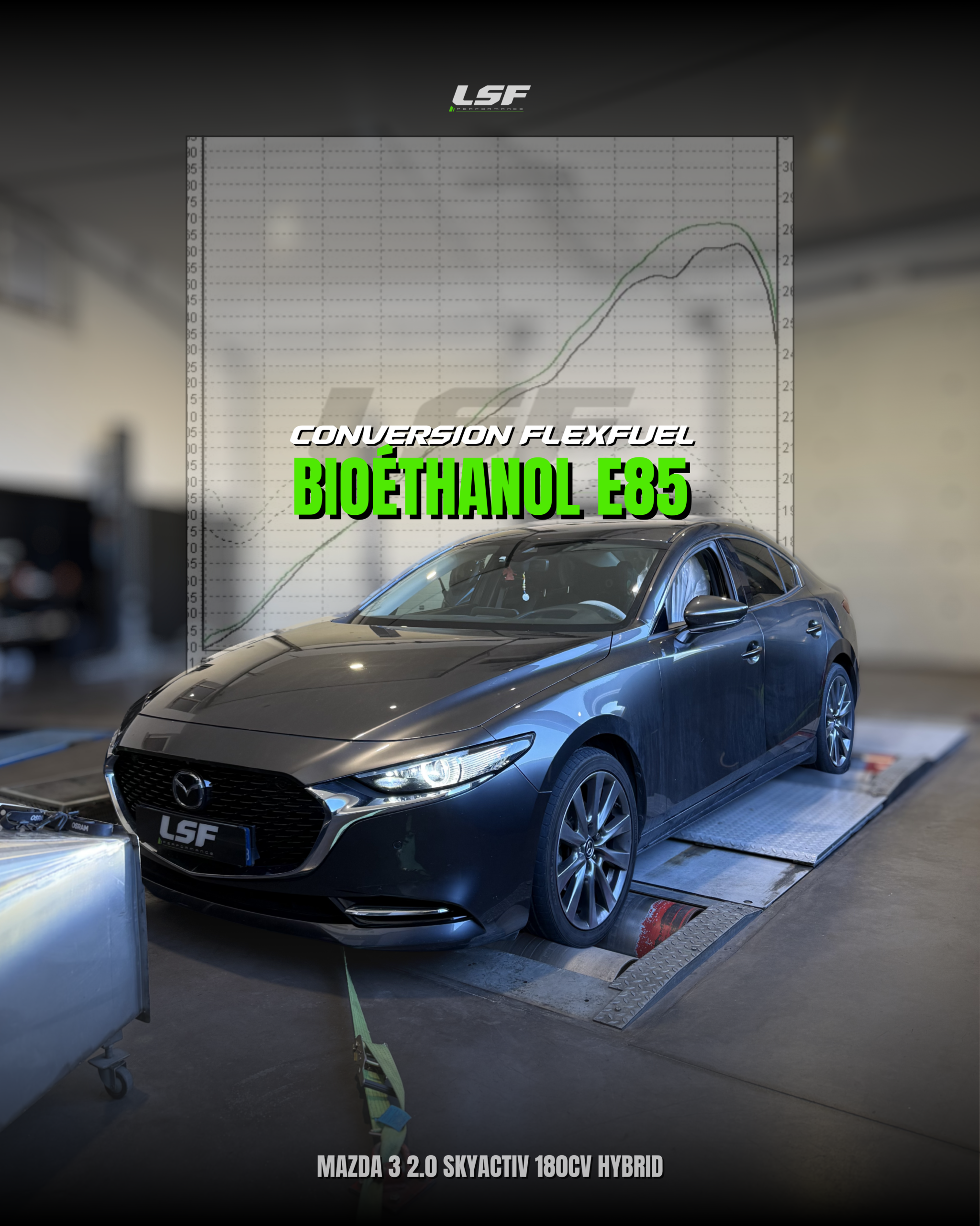 Conversion FlexFuel Bio éthanol E85 – Mazda 3 2.0 SkyActiv 180 Hybrid – Bouches du rhone