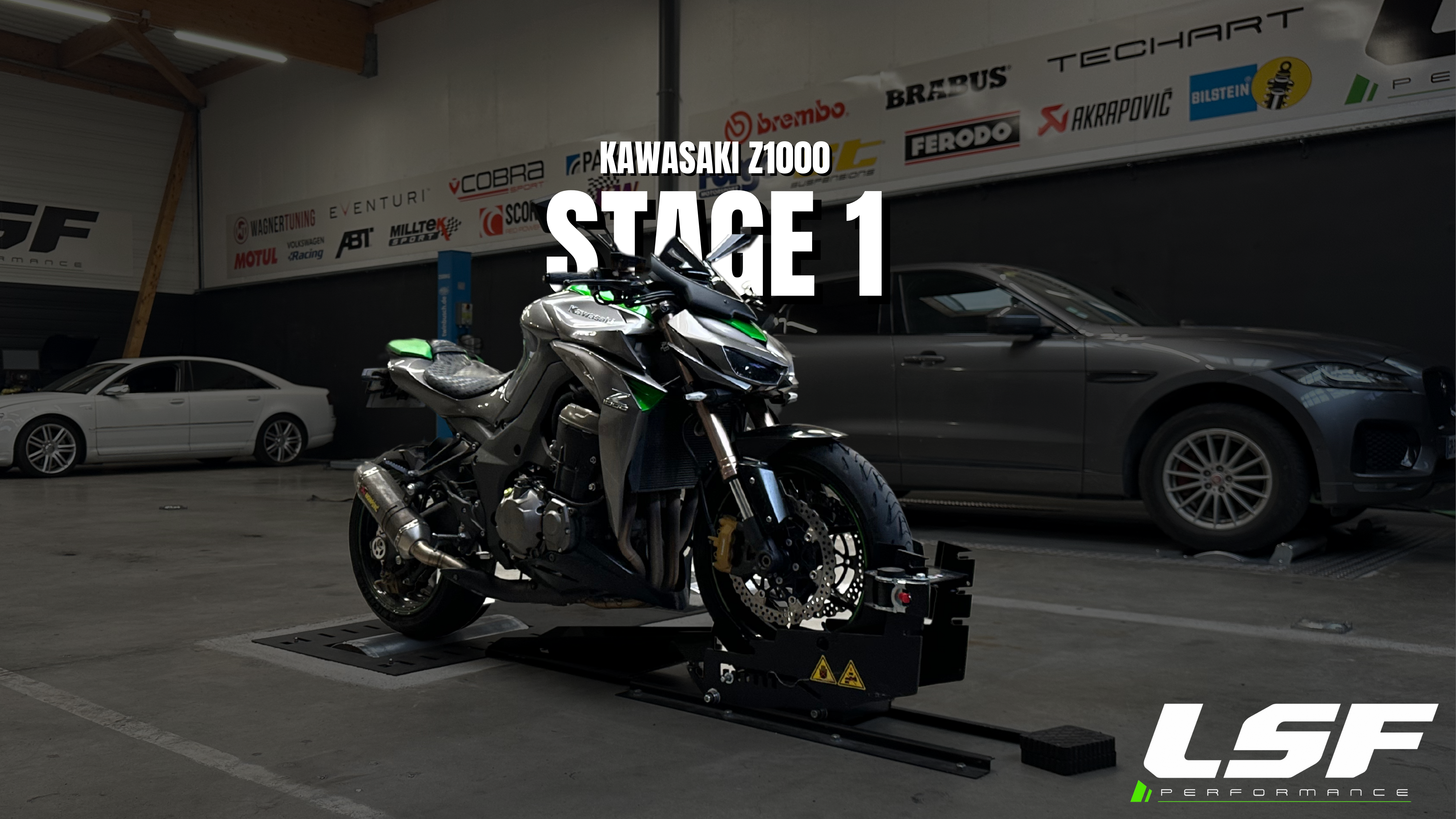 Optimisation Stage 1 pour Kawasaki Z1000 : 154 cv et 110 Nm après reprogrammation.