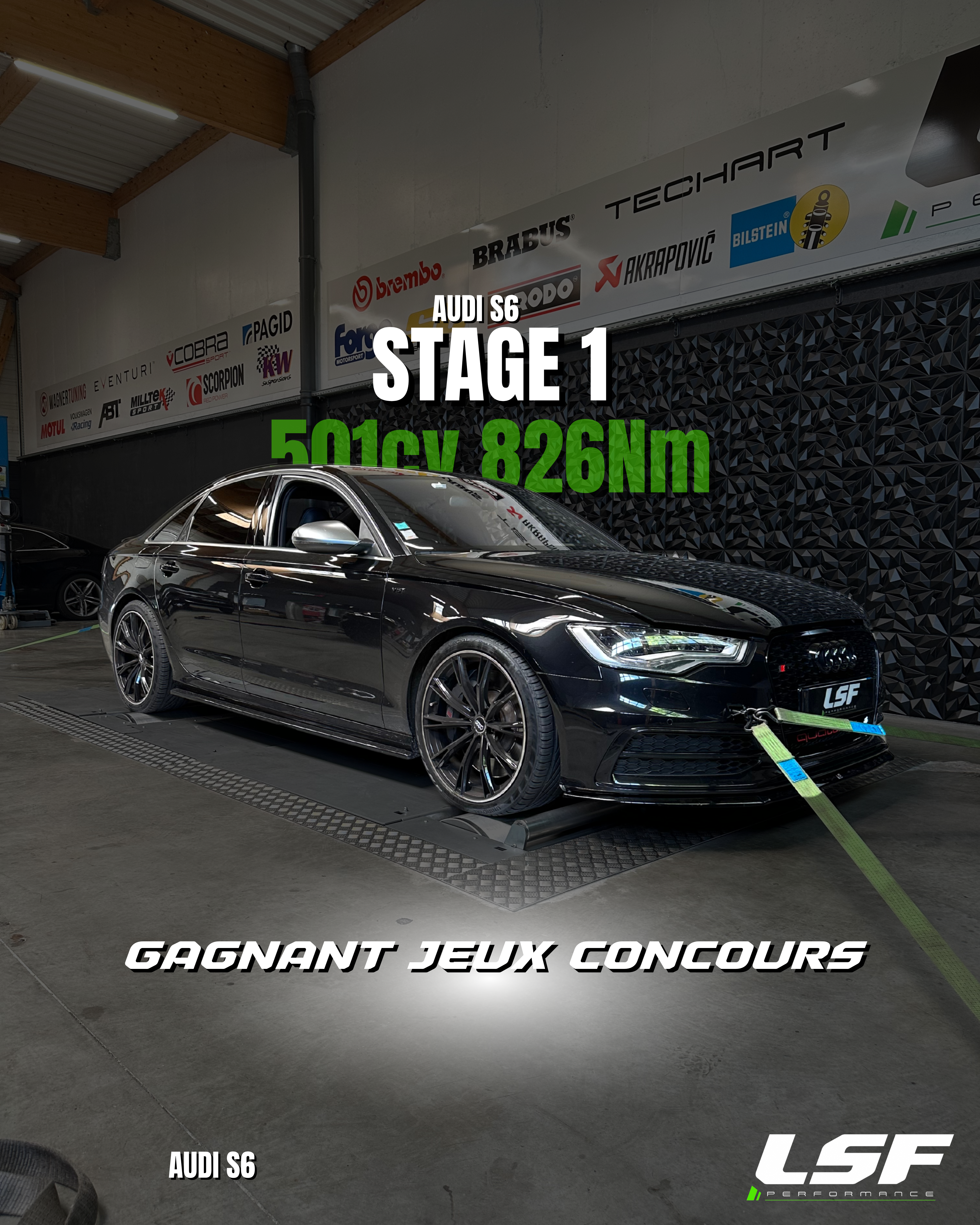 🔍 Stage 1 sur Audi S6 V8 biturbo – 501cv / 826Nm Notre gagnant du jeu concours est reparti avec une S6 métamorphosée 🔥 Reprogrammation 100 % sur-mesure dans notre centre à Sciez-sur-Léman (74), avec passage au banc 4RM et résultats en direct. 👉🏻 Performance mesurée, optimisation maîtrisée, puissance libérée.