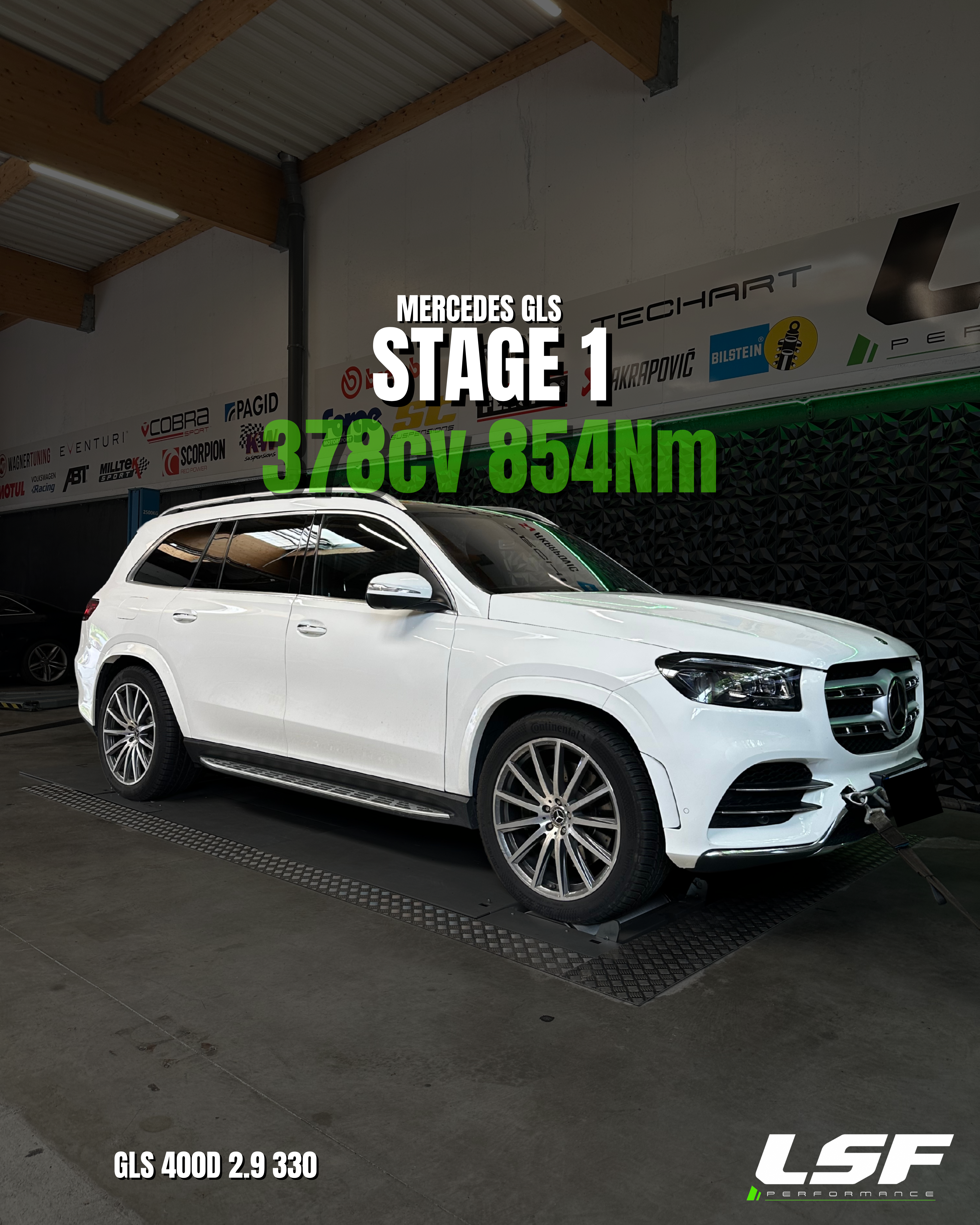 Reprogrammation Mercedes GLS 400d dans les Bouches-du-Rhône – Stage 1 + TCU