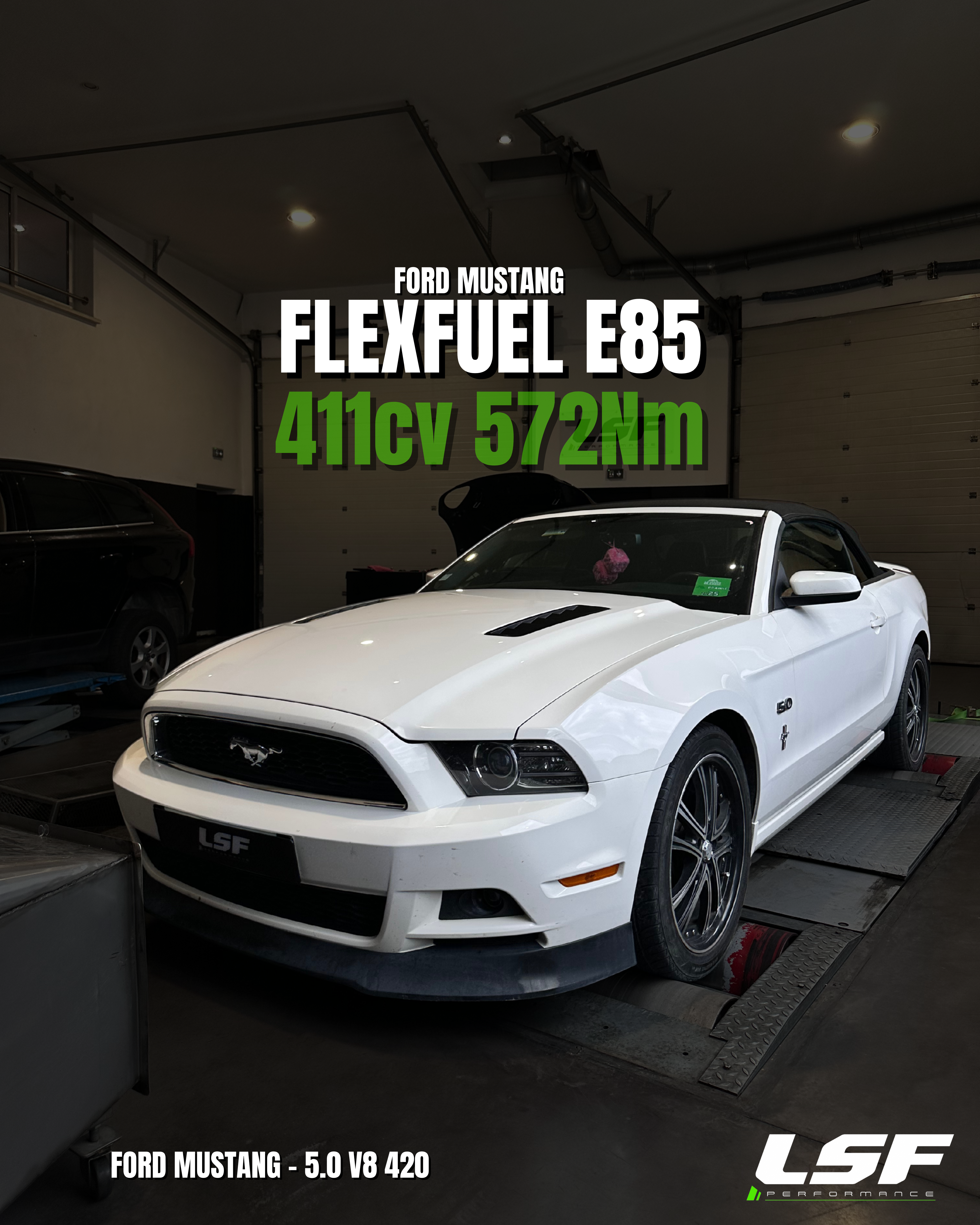 Conversion éthanol E85 – Ford Mustang 5.0 V8 420 – Marseille