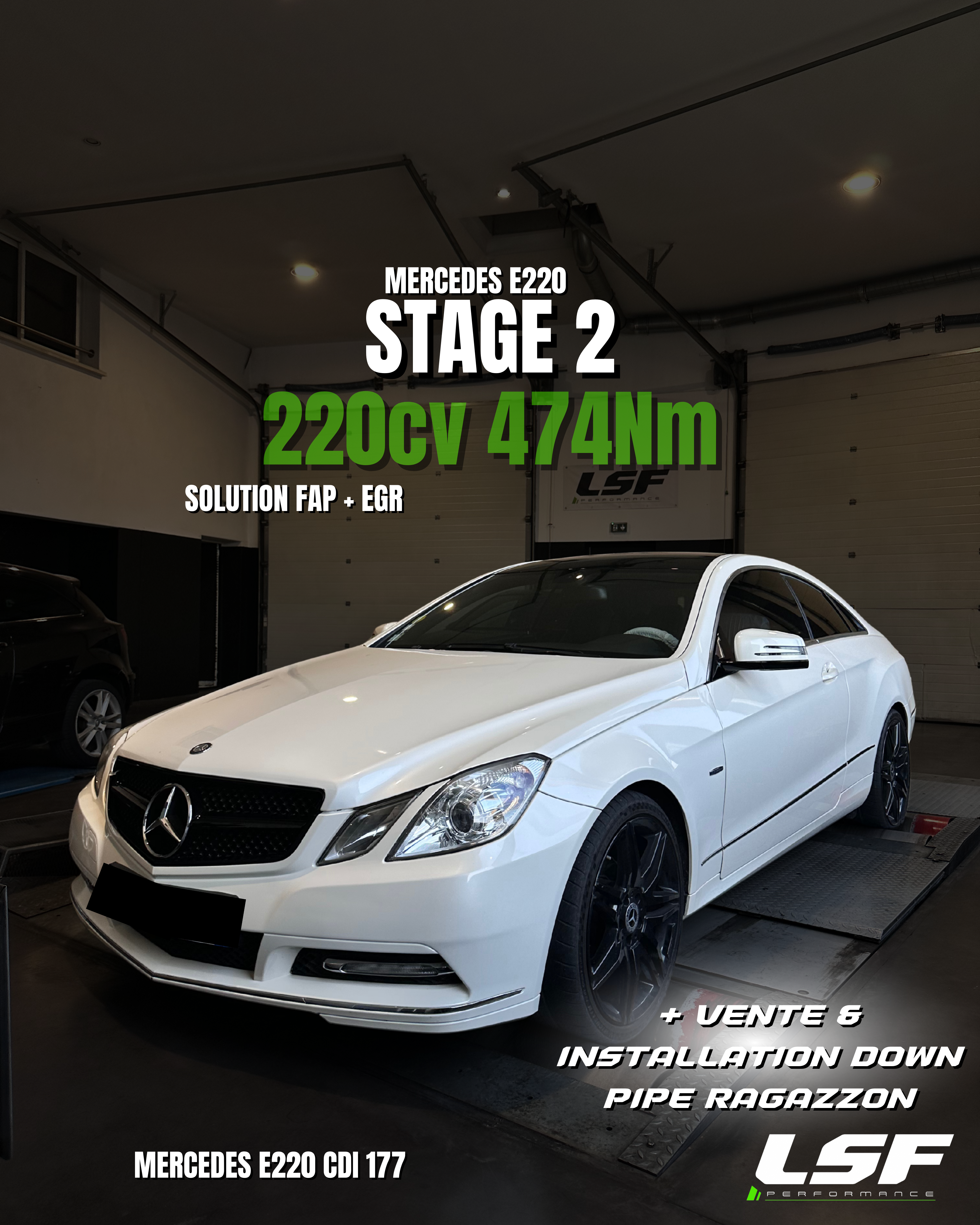 Mercedes Classe E 220 Diesel, Stage 2 Sur-Mesure : +47cv et +134 Nm pour une conduite plus dynamique
