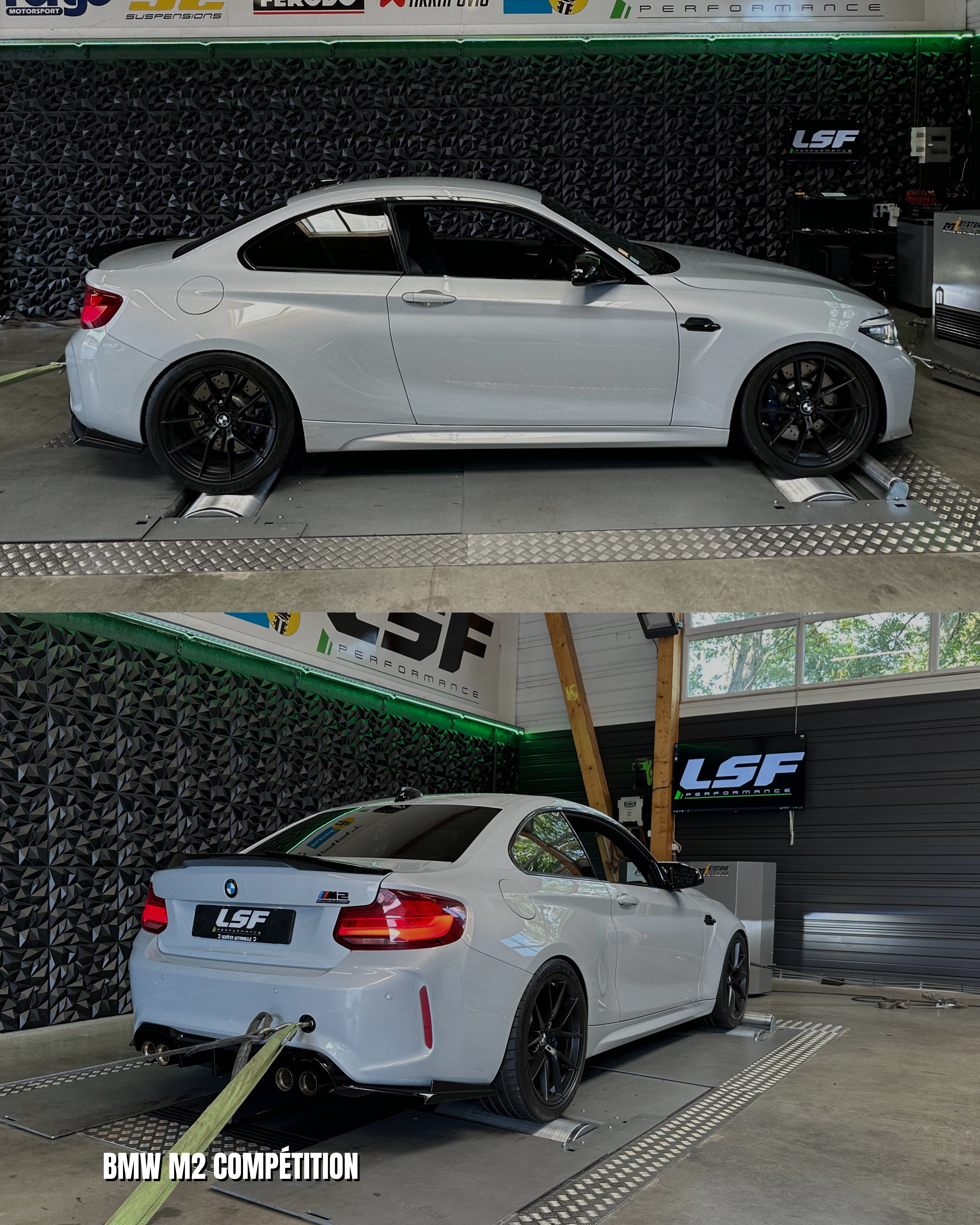 Découvrez l’optimisation Stage 1 sur BMW M2 Compétition réalisée chez LSF Performance 74, spécialiste en reprogrammation moteur sur-mesure. Développée sur banc de puissance 4x4, cette préparation offre des gains mesurables en puissance et couple, tout en garantissant fiabilité et performance. Avec plus de 15 ans d’expertise, LSF optimise votre BMW pour une conduite plus dynamique et sportive.