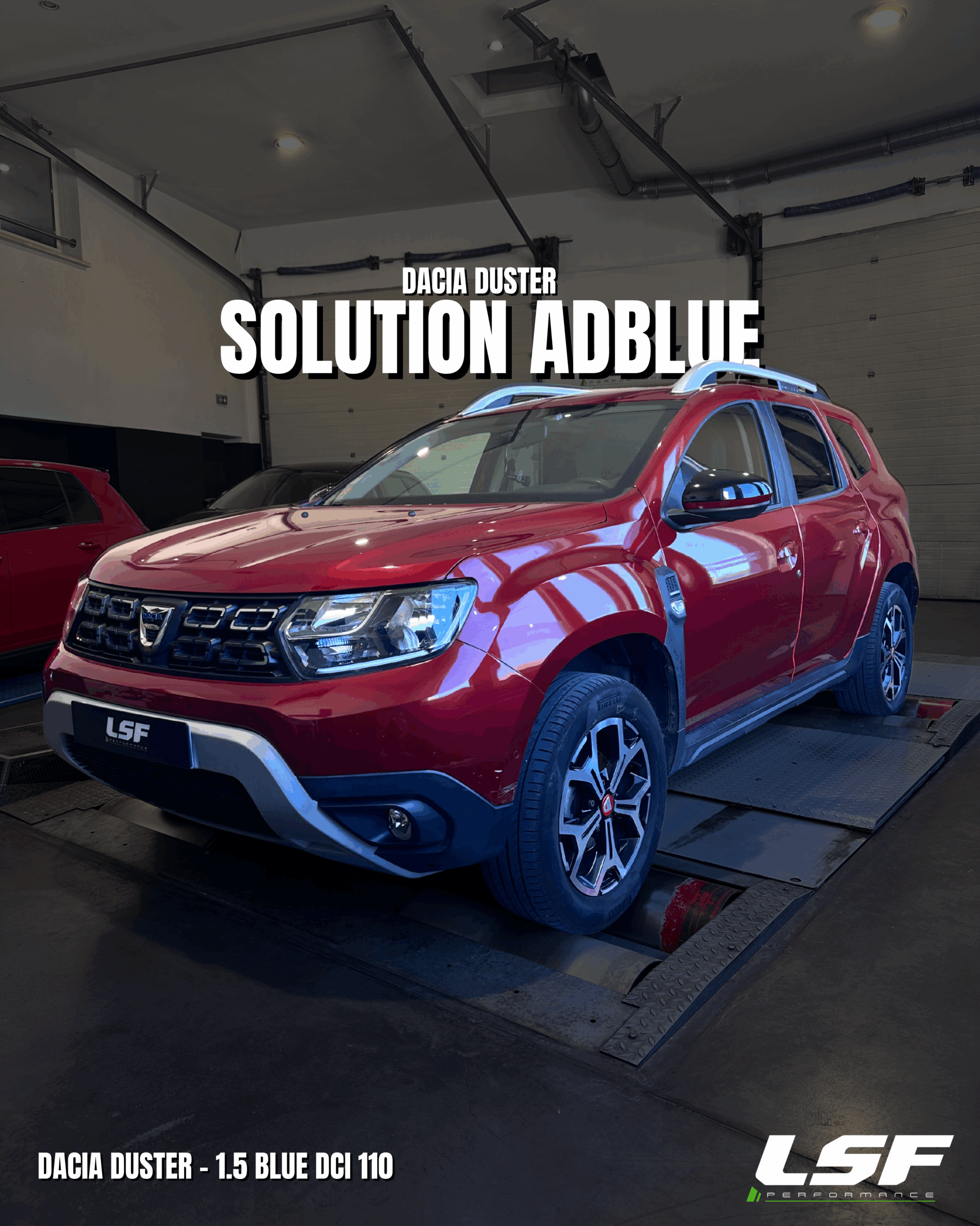 Solution AdBlue - Dacia Duster 1.5 Blue DCI 110 - Voyant moteur, antipollution - une solution LSF Performance existe #Dacia #Adblue