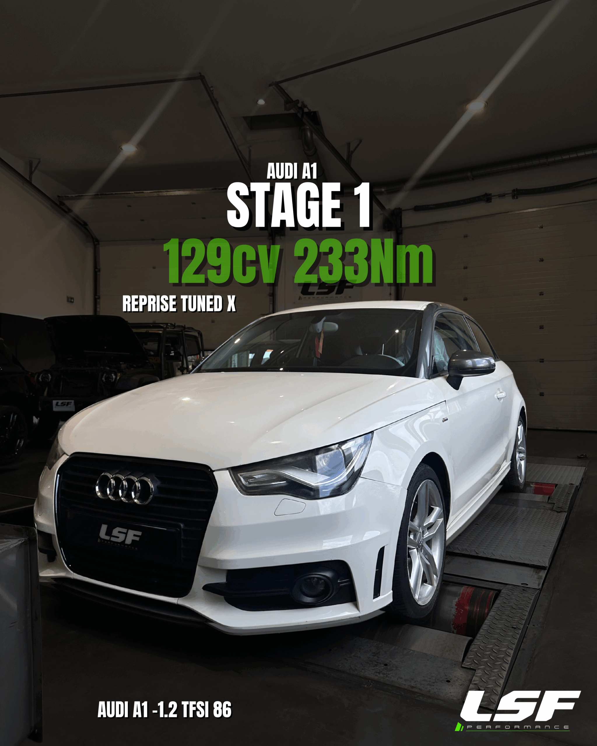 Reprogrammation Stage 1 FlexFuel – Audi A1 1.2 TFSI 86 – Salon de Provence