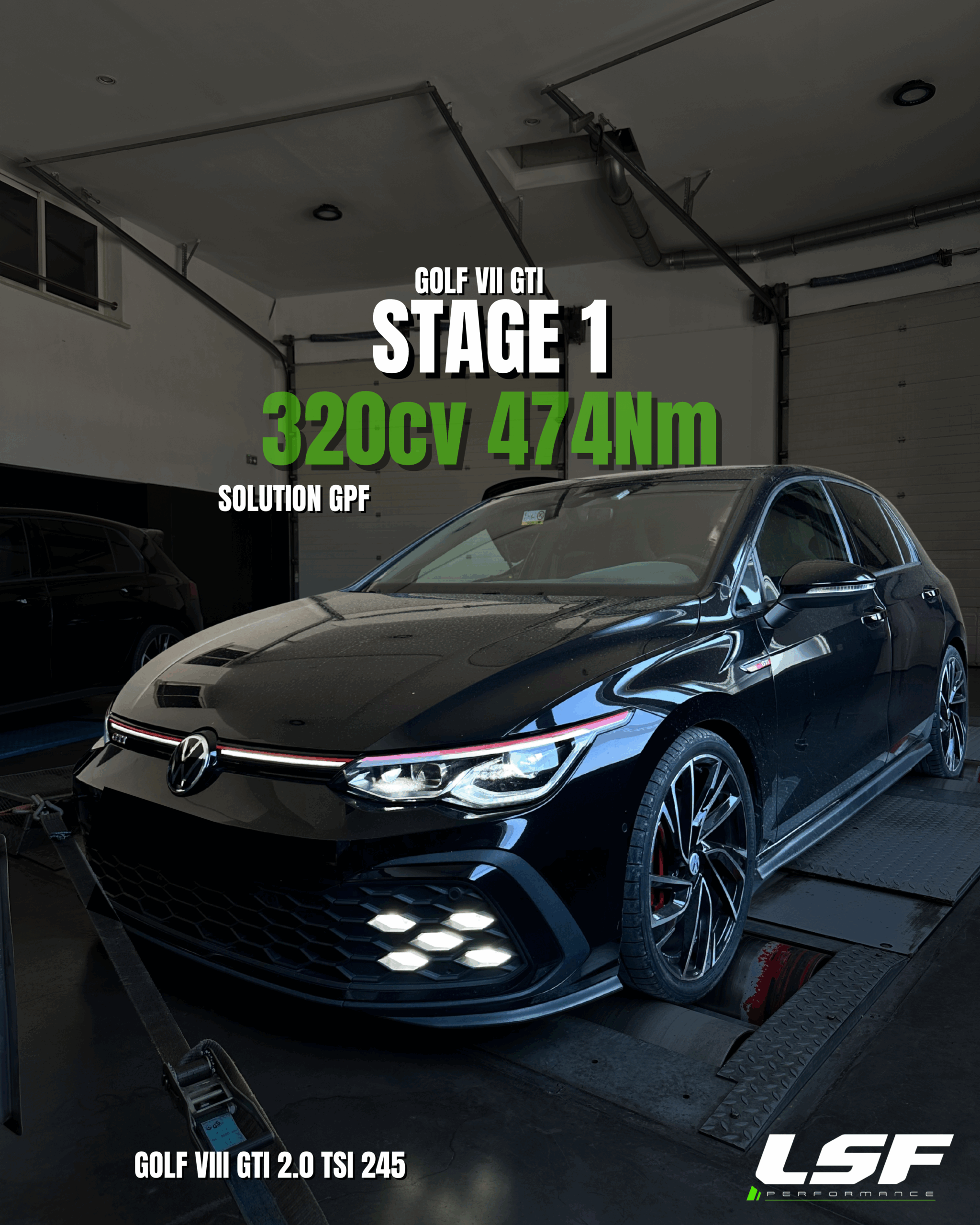 Reprogrammation moteur Stage 1 sur Volkswagen Golf VIII GTI 245 : Boostez la puissance, le couple et la réactivité de votre voiture.