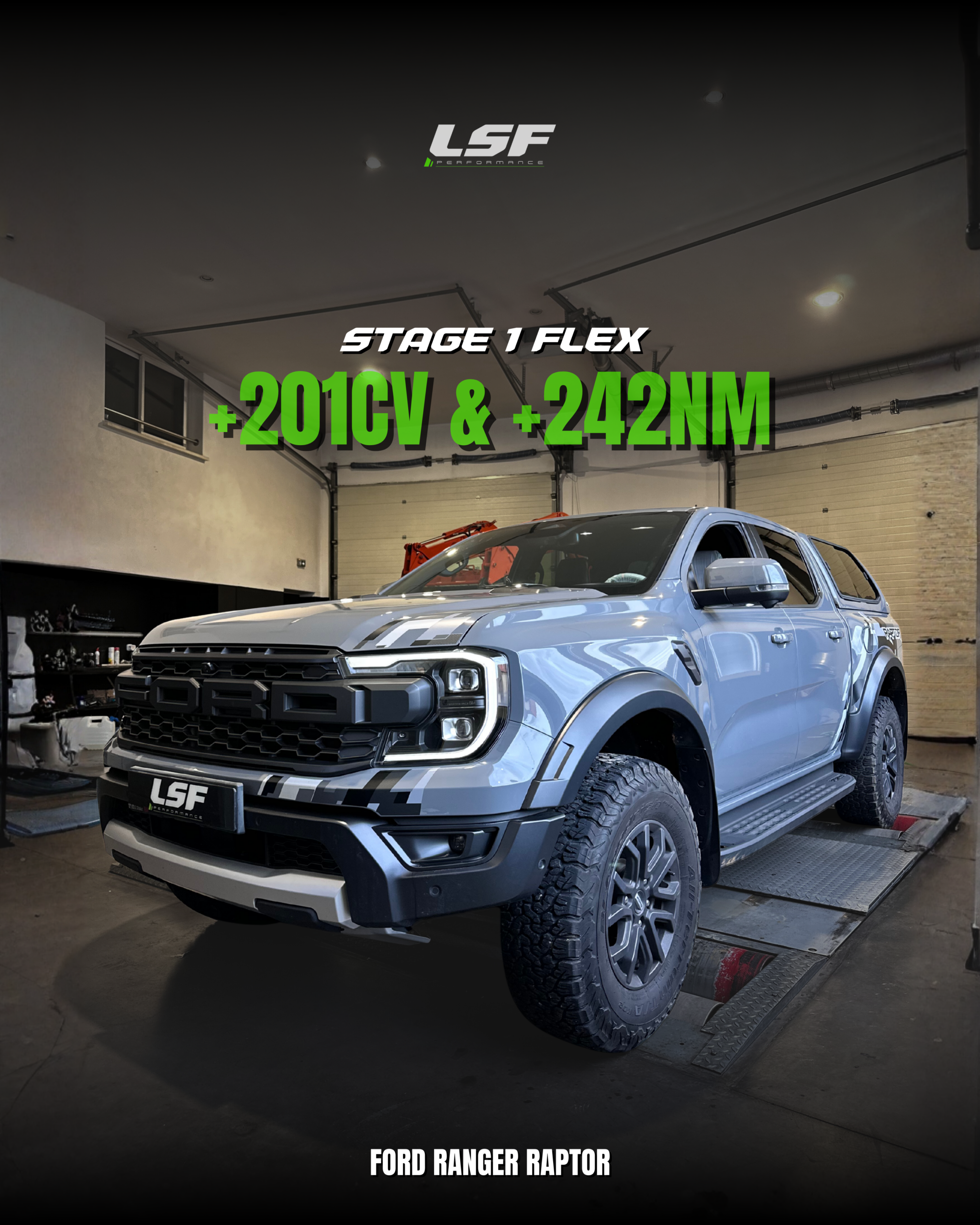 Reprogrammation moteur Stage 1 + Conversion Ethanol E85 – Ford Ranger Raptor 3.0 V6 – Salon de Provence
