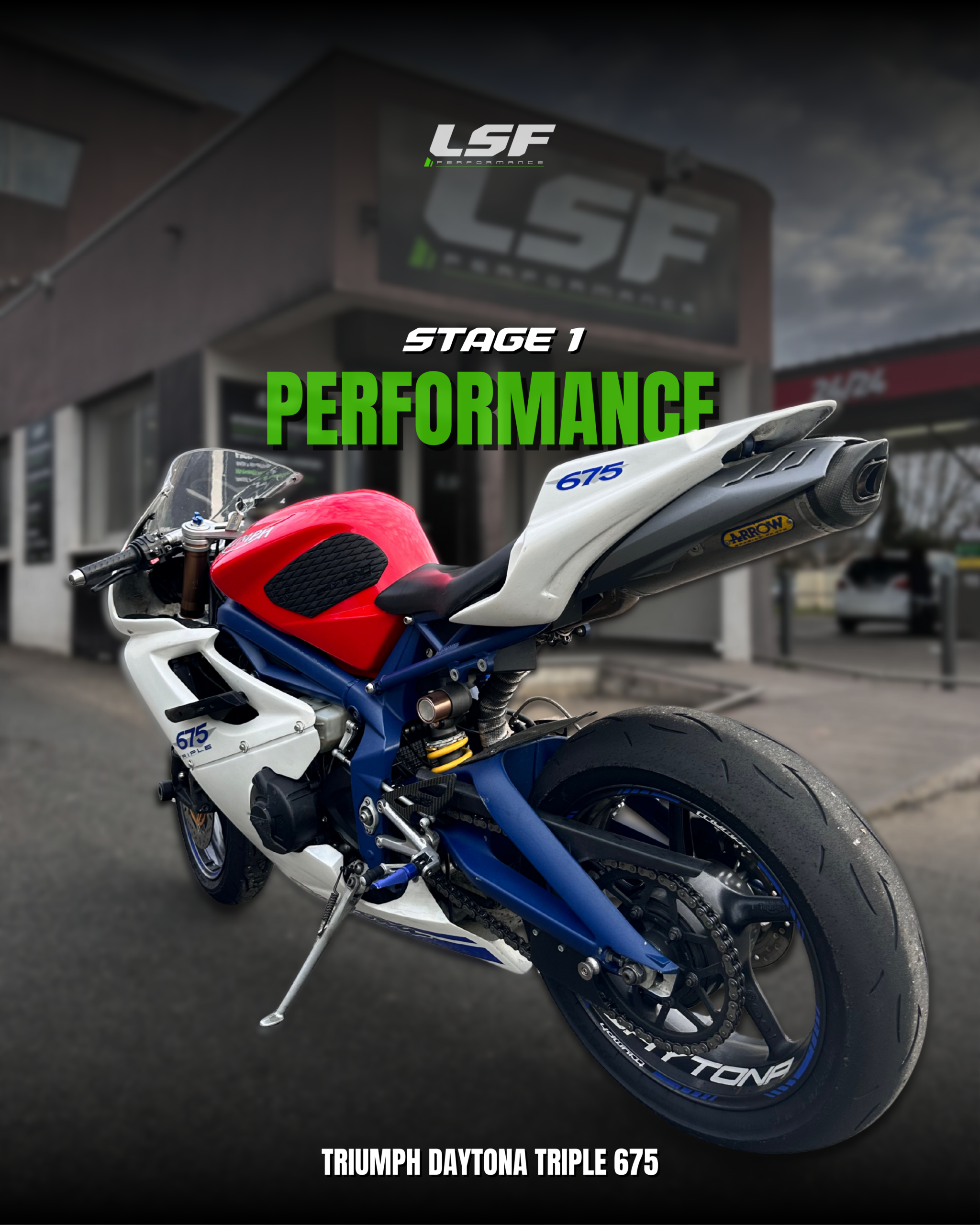 Reprogrammation moteur Stage 1 moto – Triumph Daytona Triple 675 – Salon de Provence